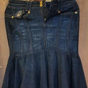 Candies Ruffle Jean Skirt